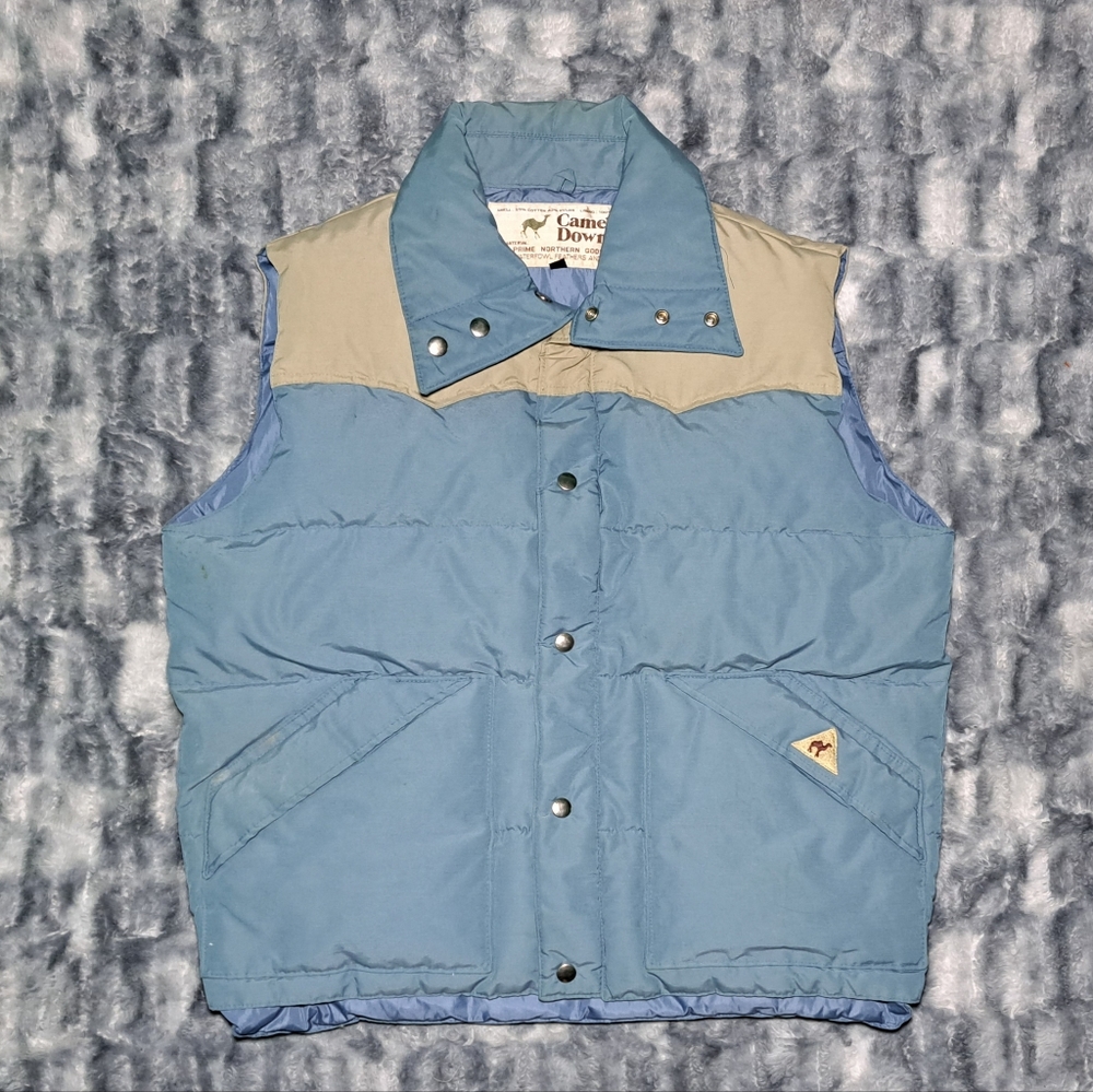 Camel Down Goose Father Puffer Vest